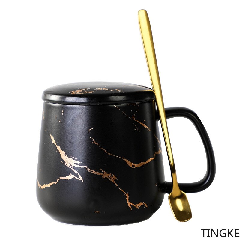 Nordic style marbled simple ceramic mug mug breakfast office coffee cup couple mug