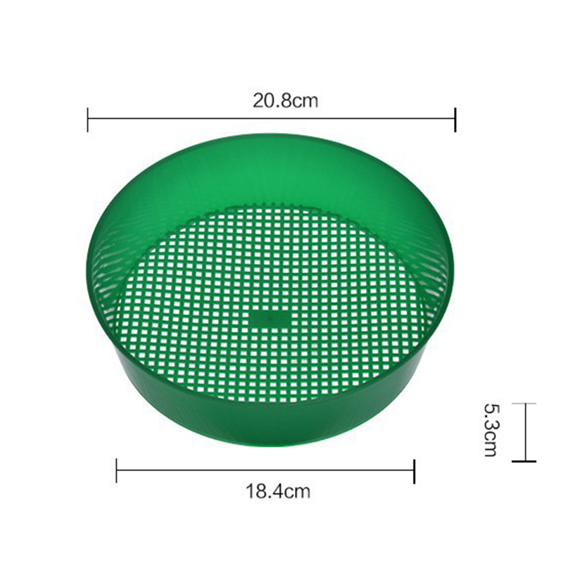 Thuis Planten Filter Aarde en Stenen Tuin Zeef Tuingereedschap Plastic Groene Stevige Handig Tool Gardeningaccessorie