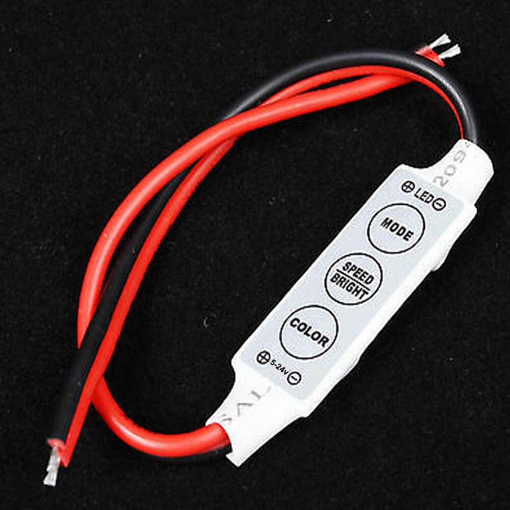 Mini 12V LED Strip Light Dimmer Controller met Aan Uit Schakelaar voor 3528 5050 27*1.2*0.5 cm krachtige functies