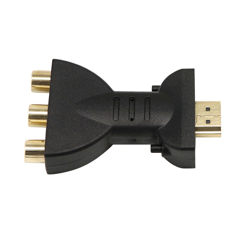 Adaptateur Audio-vidéo HDMI vers 3 RGB RCA plaqué or, convertisseur de composants AV, 720P 1080P, Signal numérique pour HDTV DVD, Plug And Play