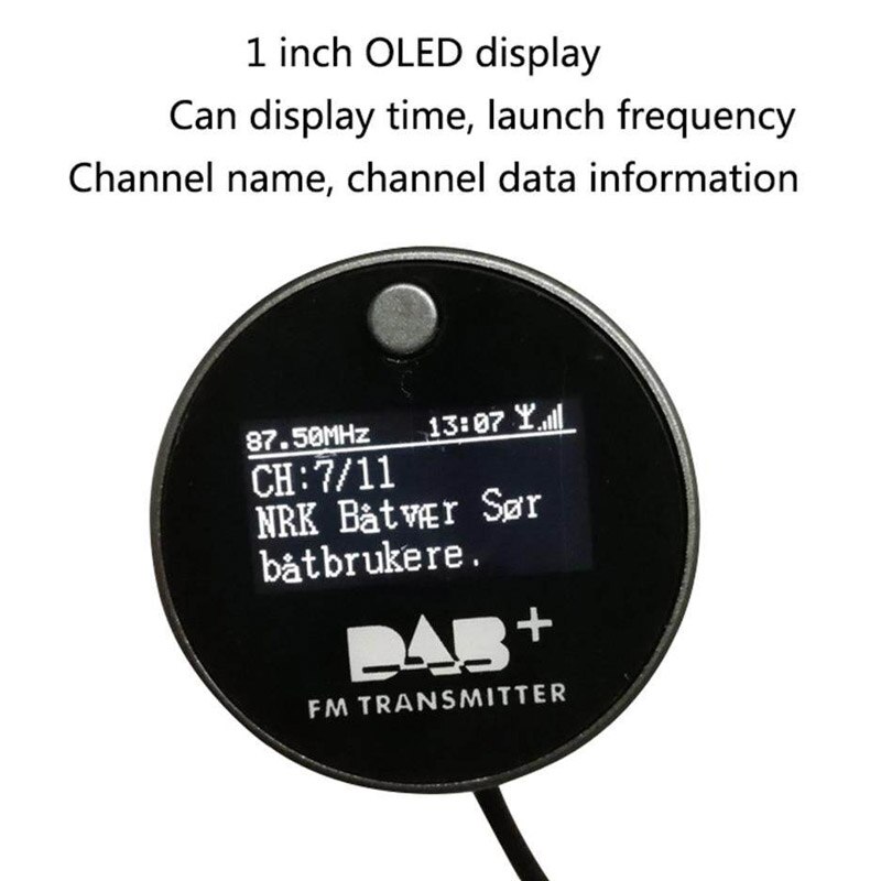 JaJaBor Auto DAB FM Radio Wireless Sender Empfänger mit Antenne 2,4 EINE USB Schnelle Lade Bluetooth Car MP3 Player