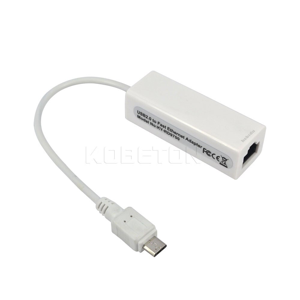 Kebidu 15 CM Micro USB 2.0 Male Naar RJ-45 Vrouwelijke 5-Pin 10/100 Mbps Ethernet LAN Netwerk card Adapter Voor Windows XP 7 8 PC Linux