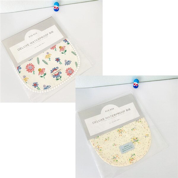 Baby and Little Kid Waterproof Bib Waterproof Drool Daby Feeding Supplies Lovely Cartoon Pattern Floral and Goose: 6