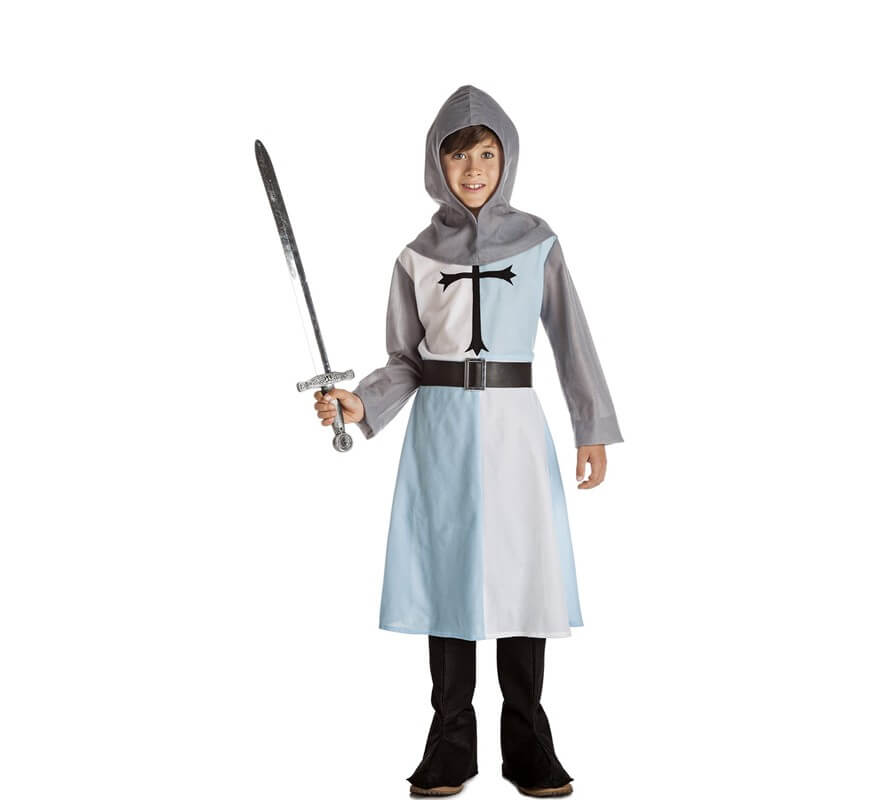Disfraz de Caballero Medieval Azul para niño - Ferias Medievales - Medievales y Guerreros - Disfraces infantiles
