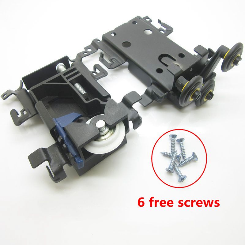 Porte Coulissante Partie Haut/bas Roues/coureur/guides Kit latéral Coulissante Poulie Roue Ouverte Pour Armoire