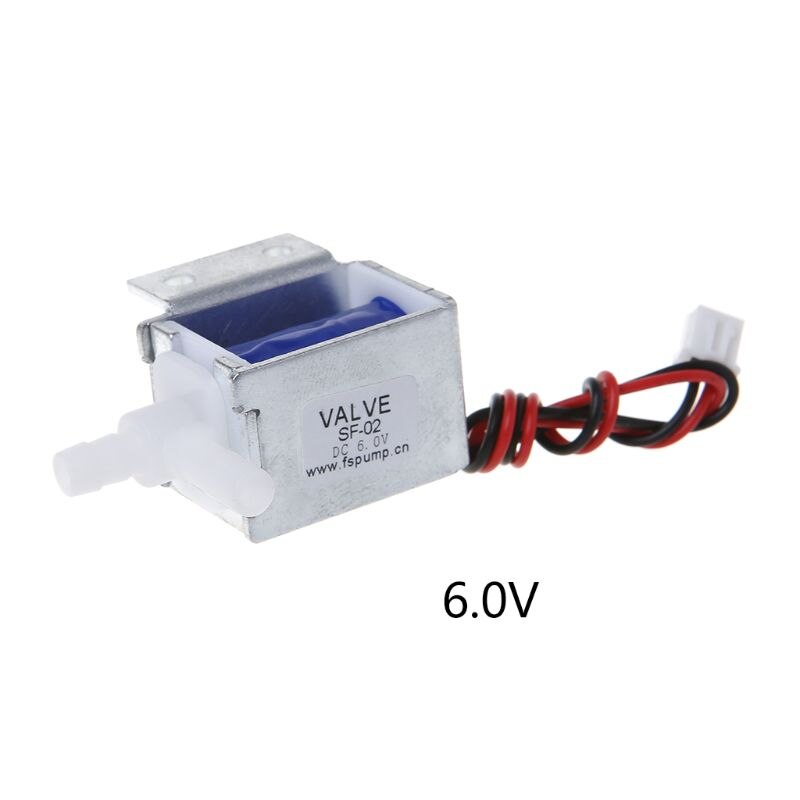 Micro Electric Solenoid Valve N/C Normally Closed 6V 12V 24V Wires Gas Water Air Control: 6V