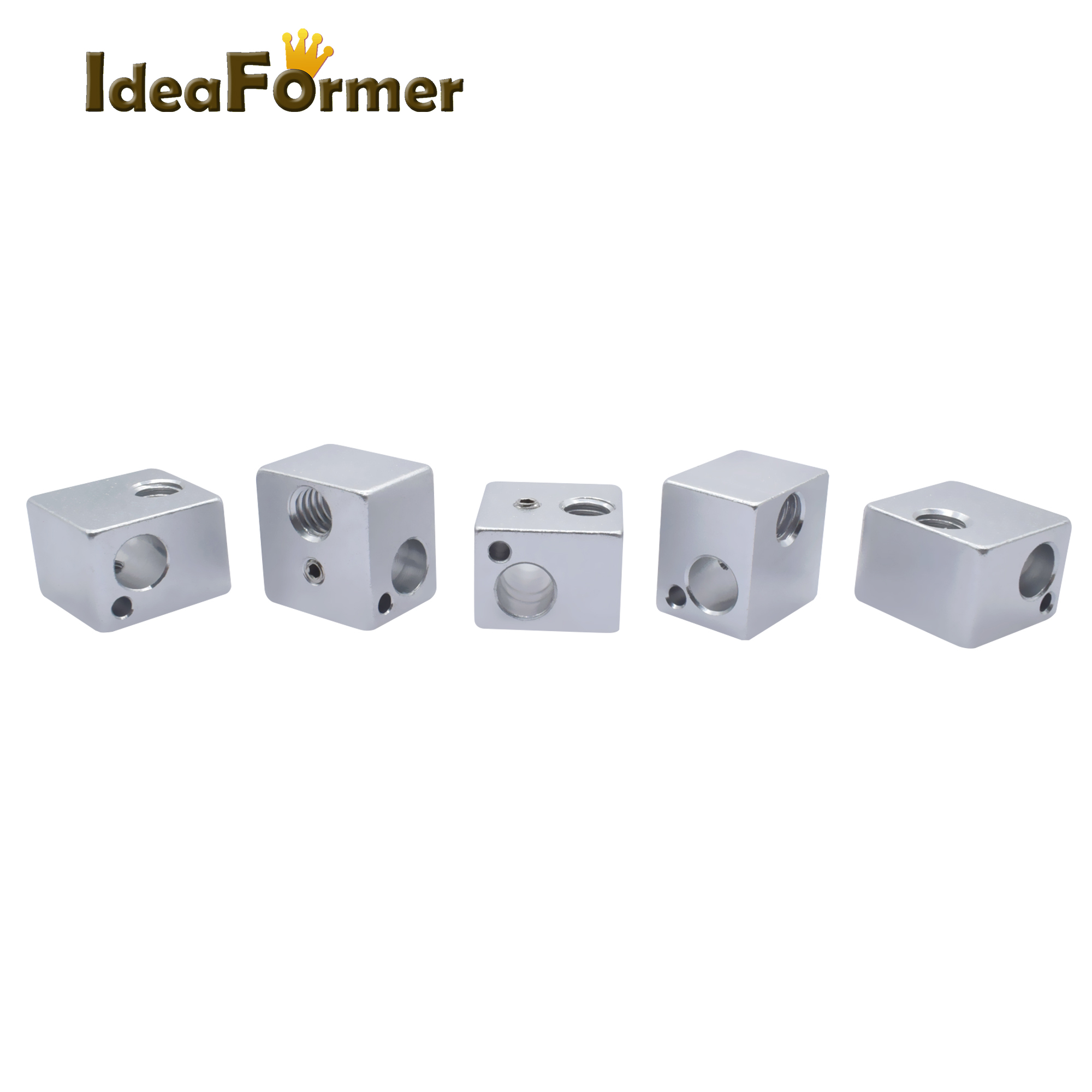 E3D Aluminium Heating Block For V5 J-head Oxidation Process V5 Heat Block MK7/MK8 Extruder Kossel And Prusa i3 3D Printer Parts