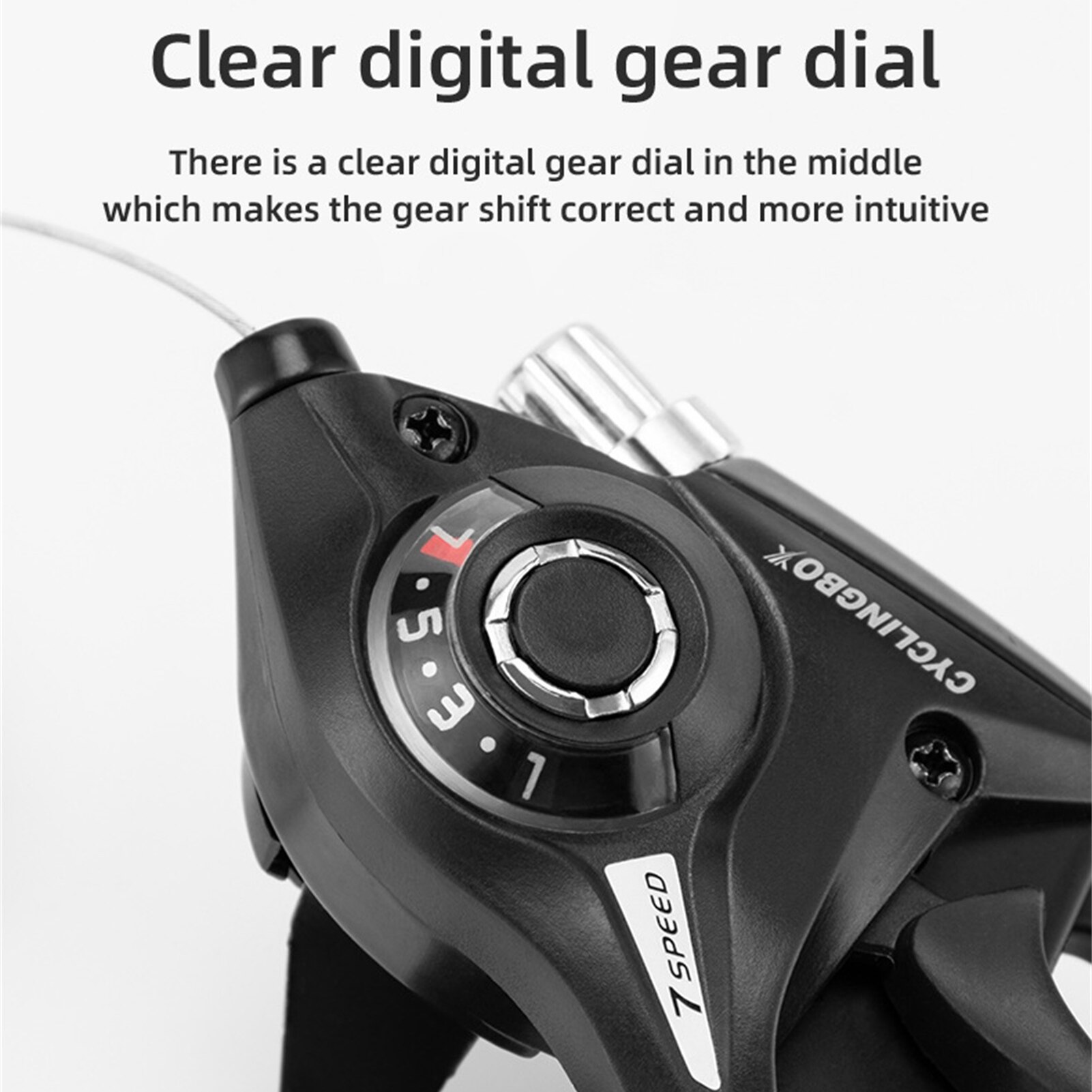 Bicycle Brake Levers Shifter EF51-7 Mountain Bike Brake Lever Shifter Set Aluminum Alloy 3x7 Speed Shifter Bike Accessories