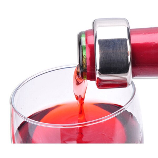 1Pc Stainless Steel Home Bar Wine Collection Red Wine Champagne Bottle Stopper Sealer Round Collar Drip Stop Ring series: 608