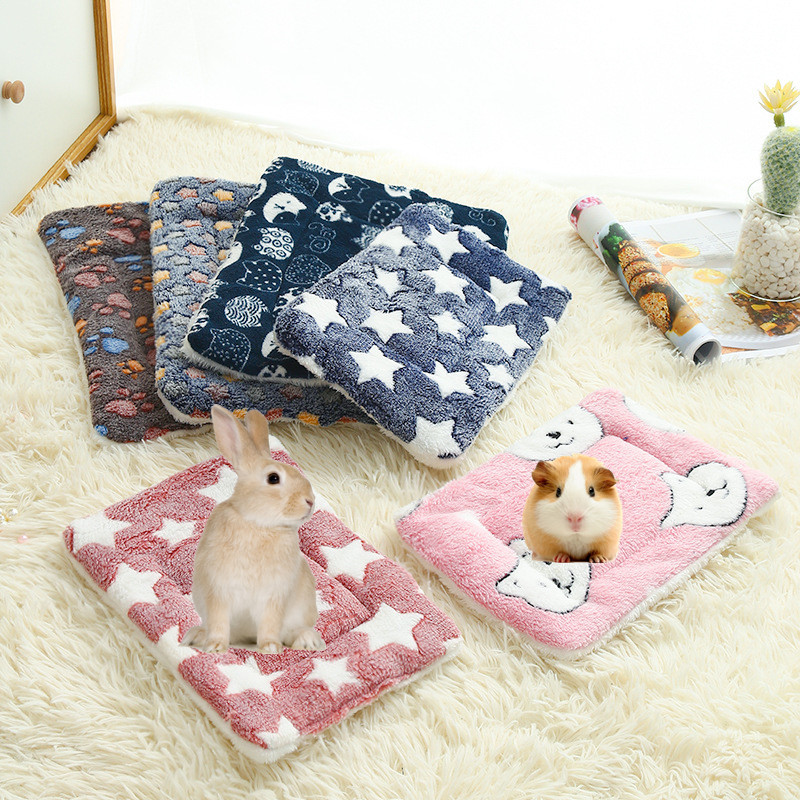 Ademend Hamster Huisdier Pee Pad Cavia Fleece Mat Kooi Liners Kleine Dieren Warme Mat voor Konijn Accessoires Jaula Conejo