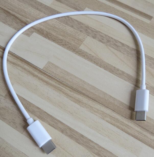 30cm Type-C to USB C 3.1 Type-C Cable: white