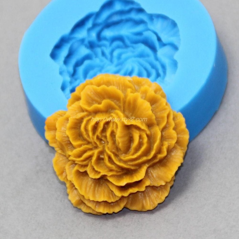 Cestony 3D Bloem Pioen Kaars Siliconen Mallen Voor Maken Kaars Hars Pijler Aromatherapie Gips Kaarsen Wax Zeep Bloem Specimen Klei Craft