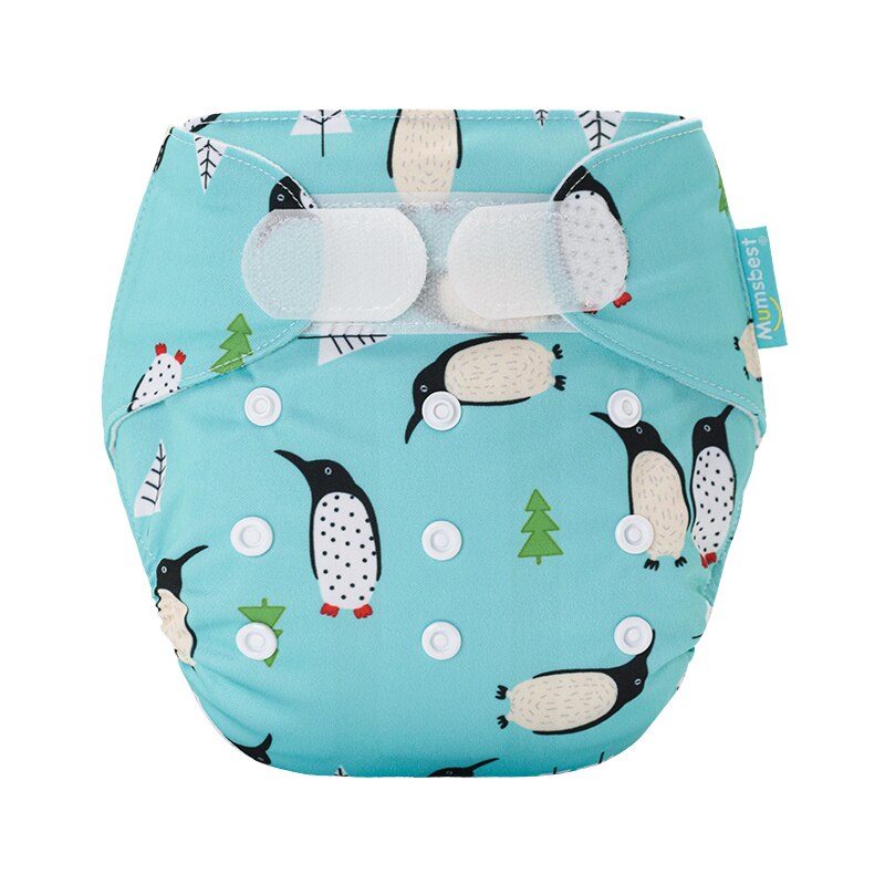 Velcro Cloth Diaper Washable Reusable Nappies Cloth Pocket Diapers With 3-layer Microfiber Inserts Suitable 3-15kg Baby 0-2 Year: ME02 / only 1 pocket diaper