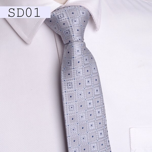 Mænd slips 7cm slips mænd & #39 ;s vestidos business bryllup slips mandlige kjole legame gravata england striber jacquard vævet: Sd01