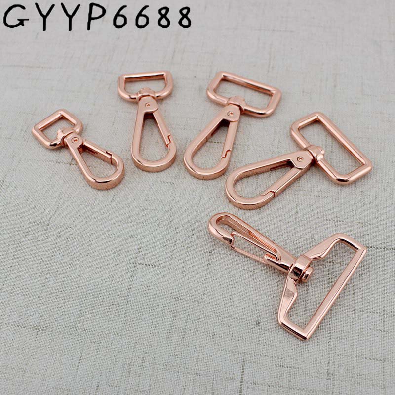 4pcs 20pcs 13mm 39mm Rainbow Swivel Lobster clips attached carabines snap hook metal hardware handbag bags hanger