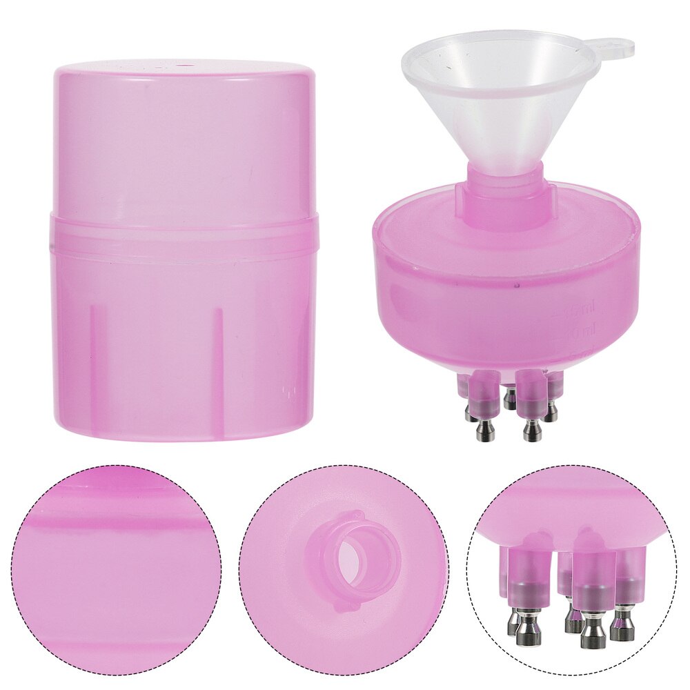 1 Set Empty Bottle Applicator Dropper Applicator Bottle for Hair Care: Pink