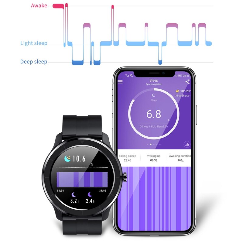 T6 Sport Smart Horloge Volledige Pers Sn IP68 Waterdicht Smartwatch Voor Android Ios Fitness Horloges