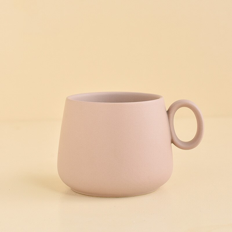 Kreative regenbogen keramik kaffee becher pastell farbe nette Tee Becher tasse tazas de Cafe tassen und becher neuheit latte becher: hell Braun