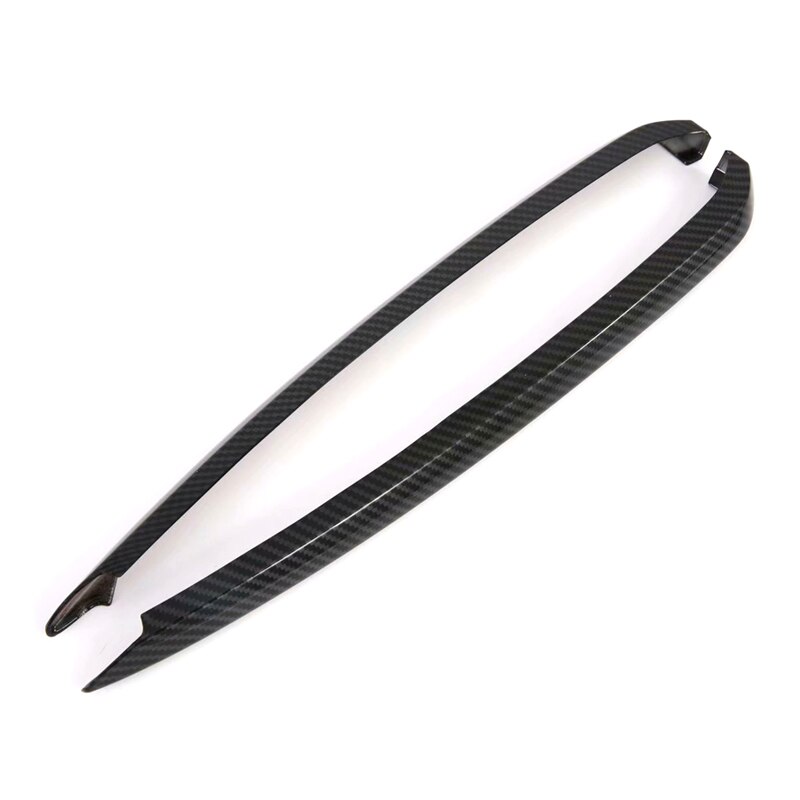 Decoración Para coche 2 uds ABS fibra de carbono frontal antiniebla ceja moldura cubierta para Mazda 6 Atenza
