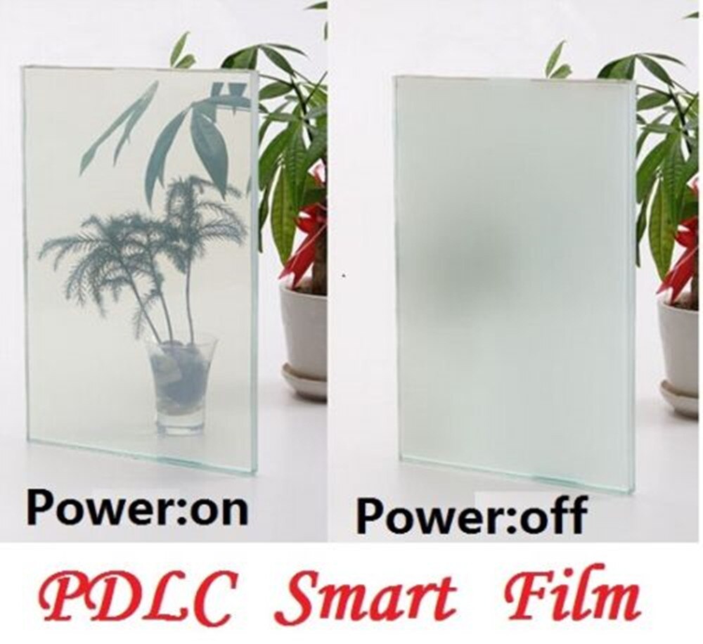 PDLC smart film sample 21cm*15cm or 8" * 5" for A5 size for rear projection screen film White with Switch