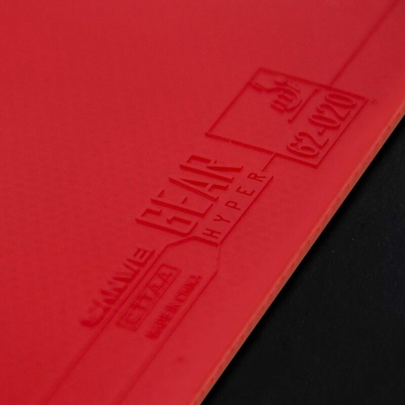 SANWEI GEAR – caoutchouc de tennis de table, approuvé HYPER ITTF, avec éponge à gâteau à mi-trou, surface puissante demi-collante, ping-pong