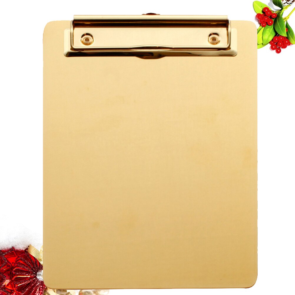 1 PC Clip Board Durable Convenient Clipboard Profile Clipboard Paper Holder Clipboard A4 Clip Board for School