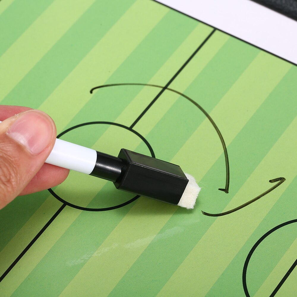 Foldable Soccer Tactic Tool Football Soccer Magnetic Tactic Board Coaching Training Guidance Accessories with Pen and Marker