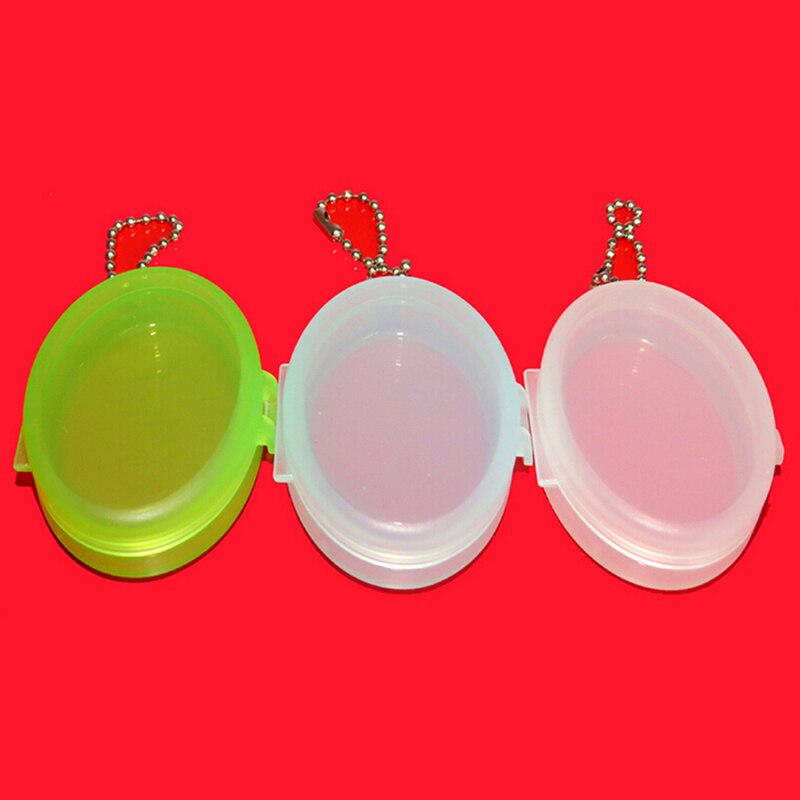 Oval 7 Days Weekly Plastic Box Key Chain Pill Tablet Pill Medicine Container Case Pill Box Splitters Color