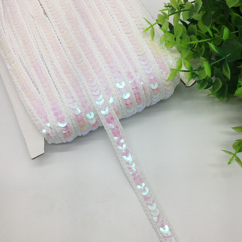 3 yards 13 mm pailletten lint kant trim pailletten stof voor jurk kleding hoofdtooi bruids naaien accessoires DIY: Antiek Messing