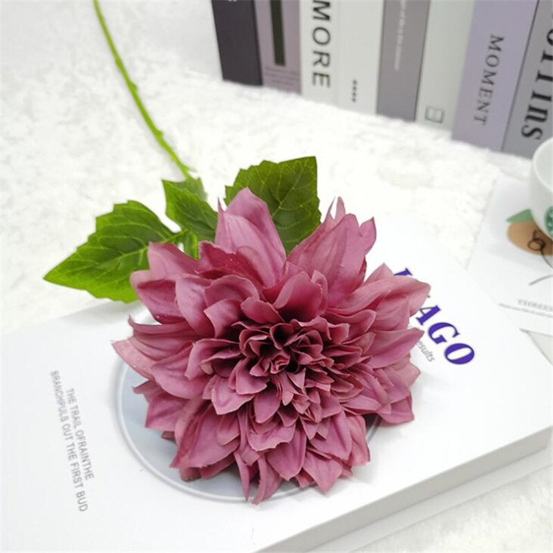 Gerbera de tallo único de seda Artificial, 11 piezas, para decoración de pared de en casa, 24 pulgadas