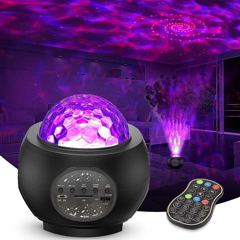 Sterrenhemel Projector Nachtlampje Ingebouwde Bluetooth Speaker Voor Slaapkamer Decoratie Kind Kinderen