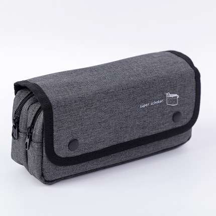 school children pencil case students Canvas high-capacity multi-layer high school students junior high school children pencil: NO2
