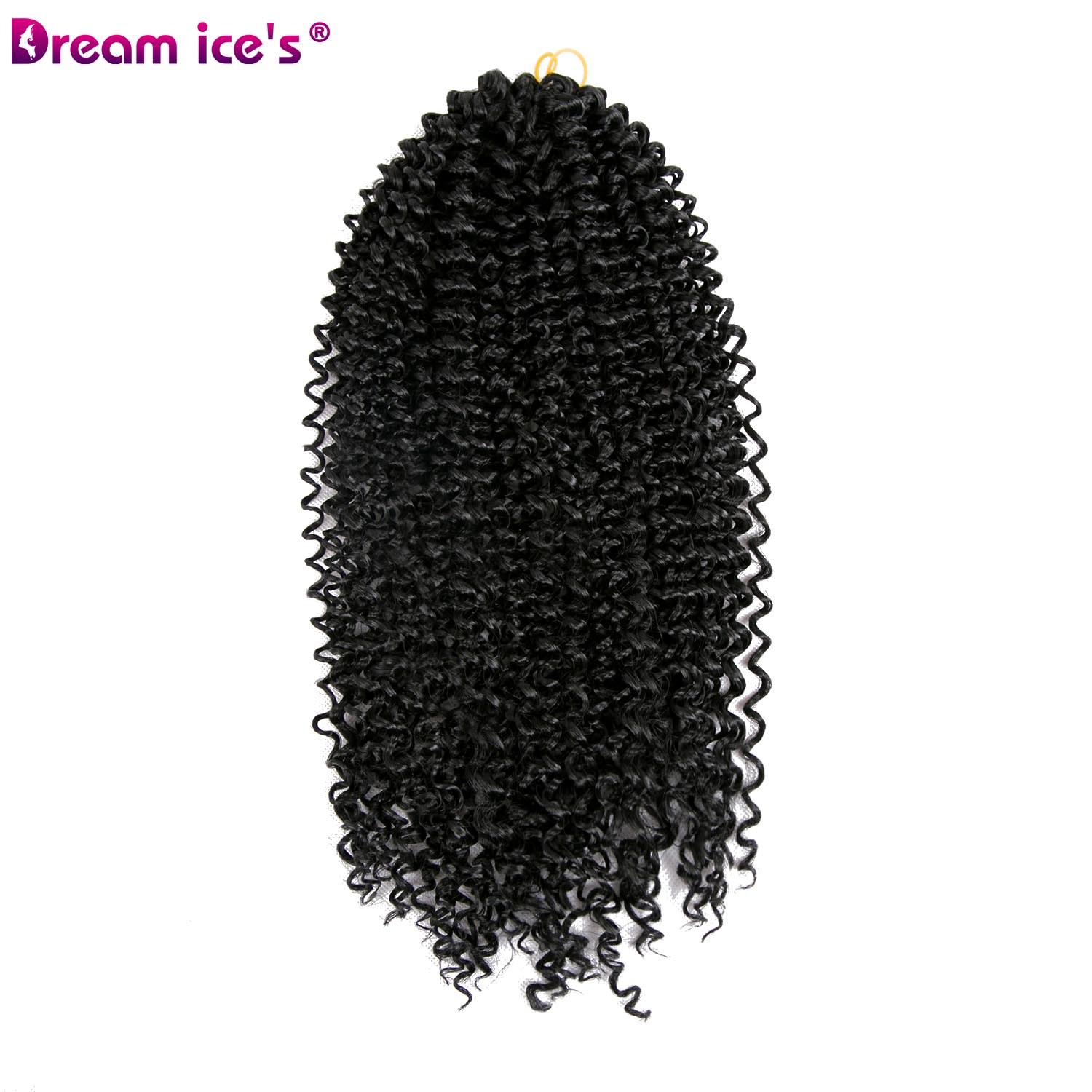 synthetic faux locs crochet braid hair extension 20 inch long black crochet braiding hair extension dream ice's: 5Pcs/Lot