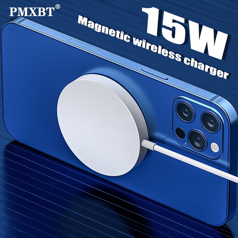 Chargeur sans fil Magsafe pour iPhone 12 Pro Max Mini chargeur magnétique 15W Dock de charge rapide pour chargeur sans fil Samsung Xiaomi