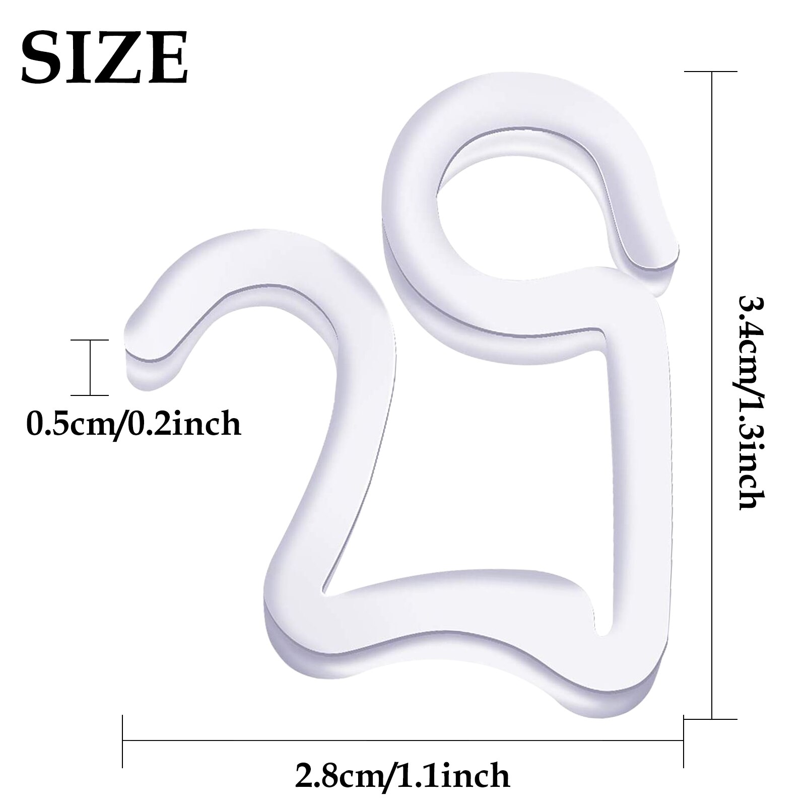 100Pcs Gutter Hangen Haken S Clip Haken Voor Kerst Decoratie Buiten Lichtslingers Licht Fairy Seizoen Kerst Decoratie