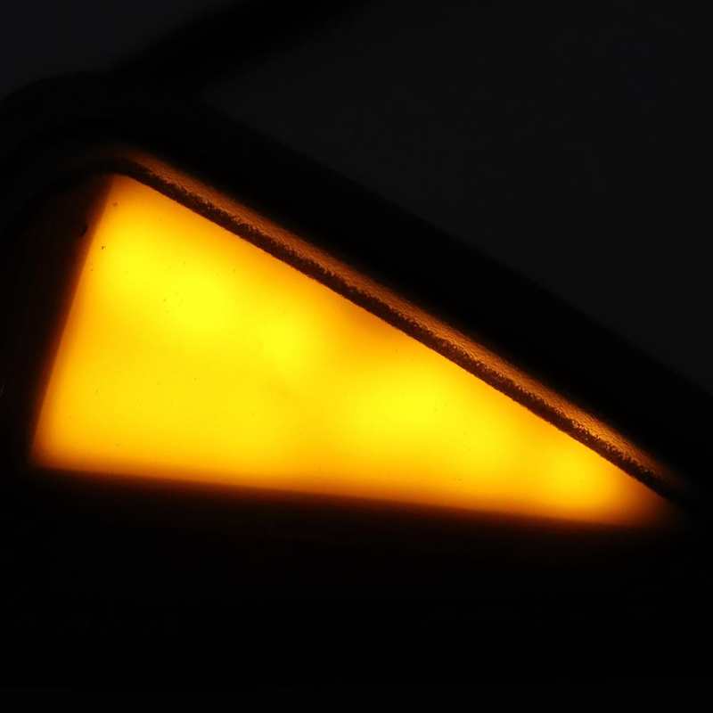 2Pcs Universal L Shape Driehoekige Led Indicator Motorfiets Richtingaanwijzer Lamp Rijden Lichten