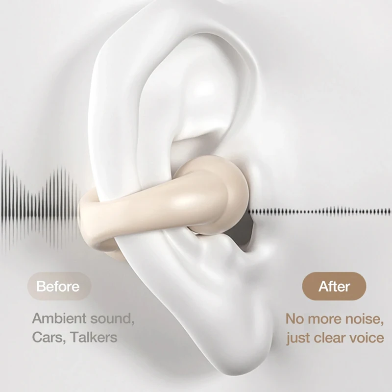 Kolczyki Bezprzewodowe słuchawki douszne Bluetooth 5.3 Słuchawki douszne z otwartym uchem Przewodnictwo powietrzne robić biegania sportowego Bezbolesne noszenie zestawu słuchawkowego
