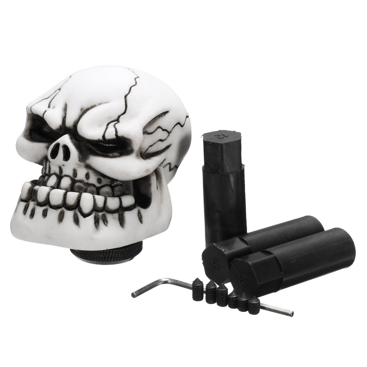 Palanca de cambios Universal con de calavera para coche, camión, Manua, perilla de palanca de cambios