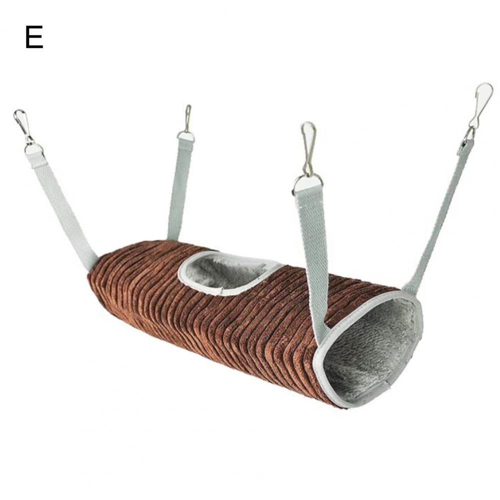Cama tipo túnel para ratas, cueva espacial grande, casa de ardilla de doble capa, hamaca para hámster, hurón, nido para dormir para ratas, suministros para mascotas: Negro