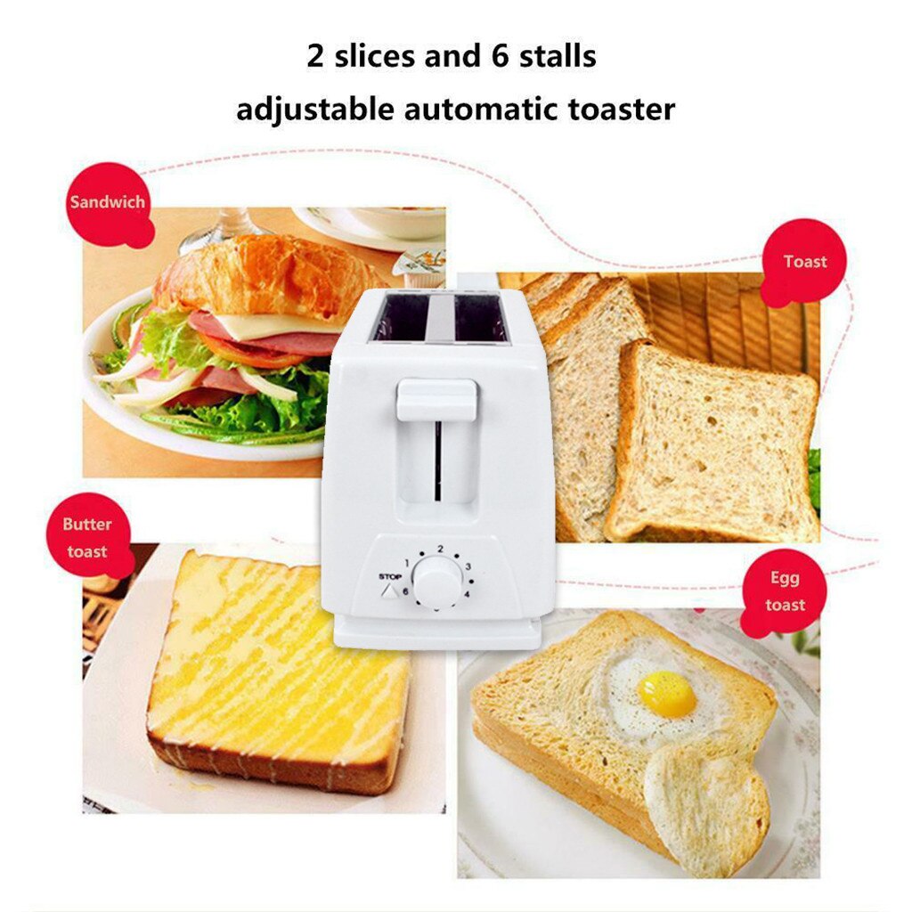 Tostadora automática de gran capacidad tostadora para desayuno, carcasa de Pc de , tanque interno de acero inoxidable, tostadoras para el hogar # g40