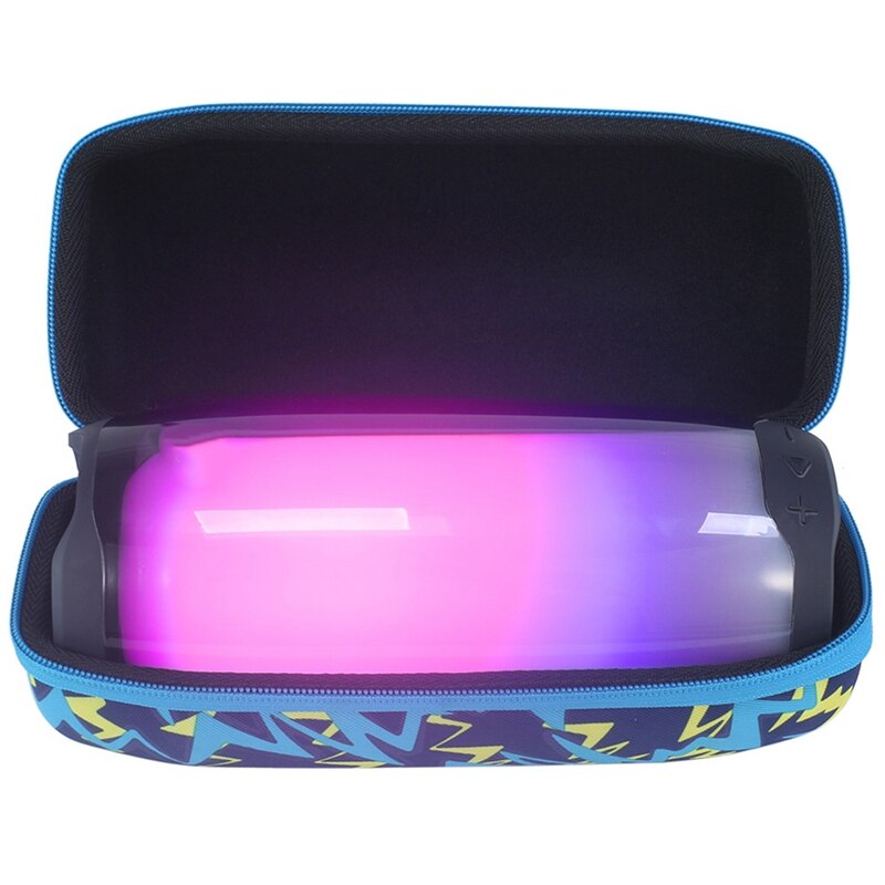 Harde eva reistas, beschermende opberghoes, luidsprekerhoes, opbergdoos voor jbl pulse 4 bluetooth-luidsprekeraccessoires (blauw)