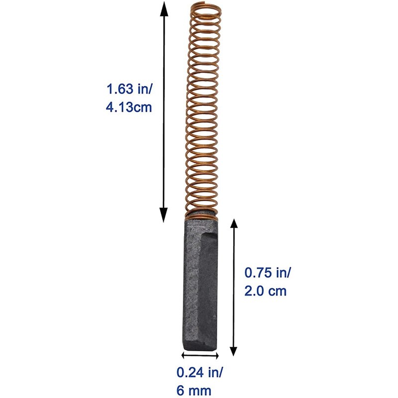 4 Paar Kohlebürsten 14x6x5 Mm – Ersatz Für Bohrmaschine, Winkelschleifer & Elektrowerkzeuge