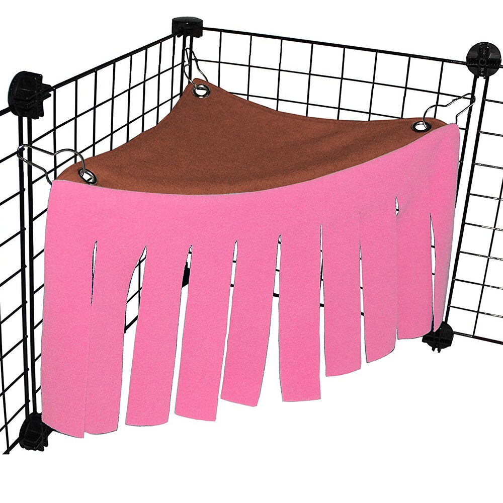 Hamster Dodge House Hamster Cage Accessories Small Pet Tassel Corner Nest For Guinea Pig Ferrets Pet Hamster Tent Hammock: 4