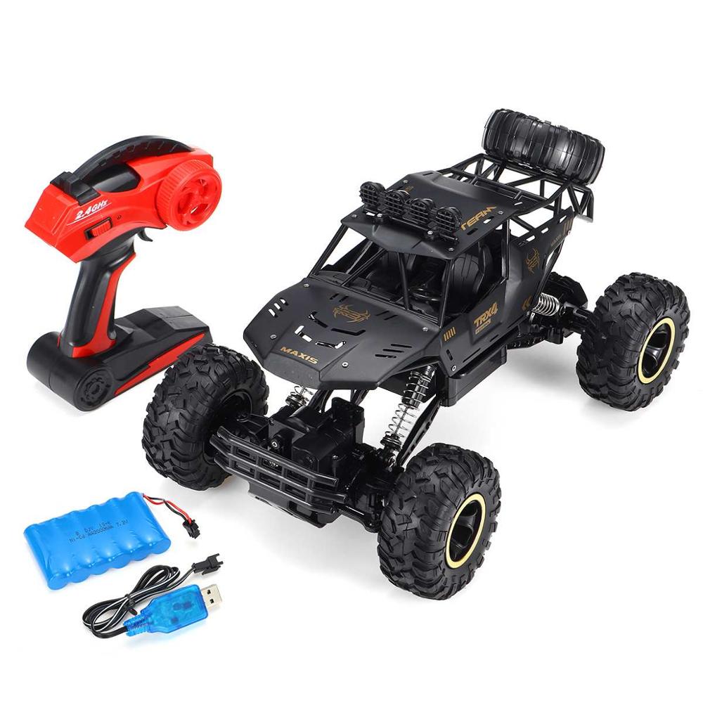 1:8 50Cm Rc Auto 2.4G Radio Control 4WD Off-Road Elektrische Voertuig Monster Buggy Afstandsbediening Auto Speelgoed Voor Kinderen Jongens: 37cm black