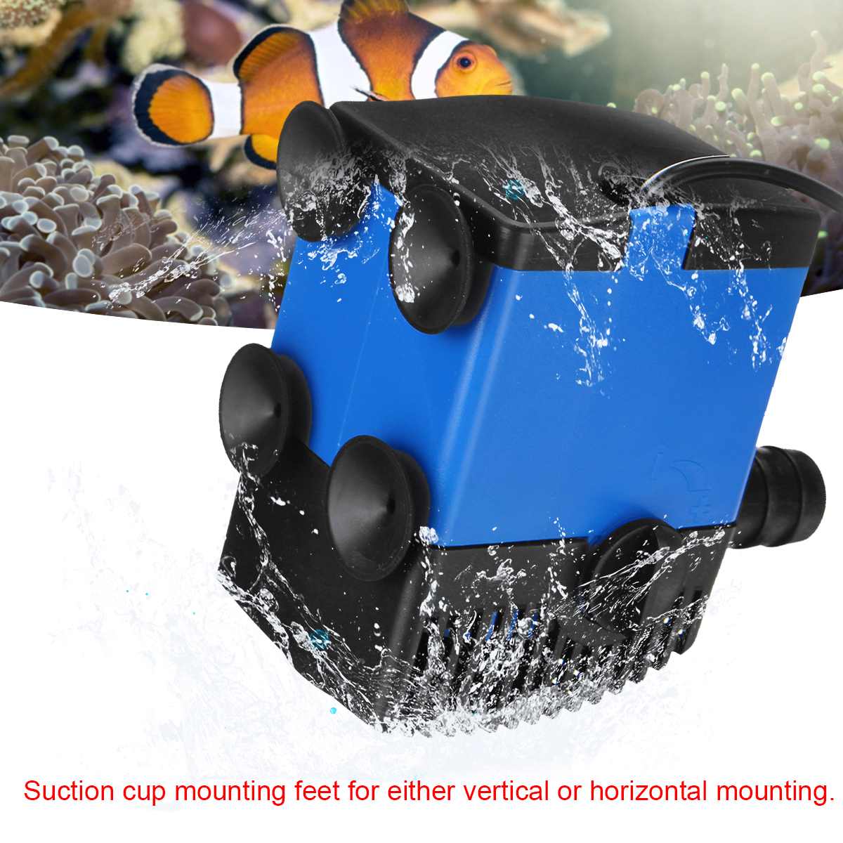 12-75W 220V-240V Submersible Water Pumb 50Hz Aquarium Fish Pond Tank Pump Durable ABS Material Detachable Cleanable