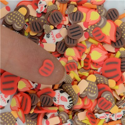 Plastilina de colores para niños, arcilla polimérica educativa de 20 g/lote con mezcla de aspersores, para la fabricación de artesanías: 5mm sausage