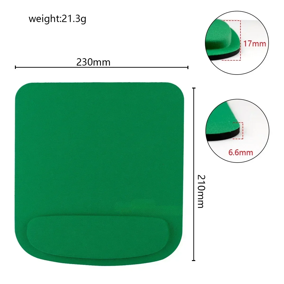 Computer Game Mouse Pad Environmental Eva Ergonomic Mousepad Wrist Pad Solid Color Comfortable Mouse Mats For Office Accessories: Yellow