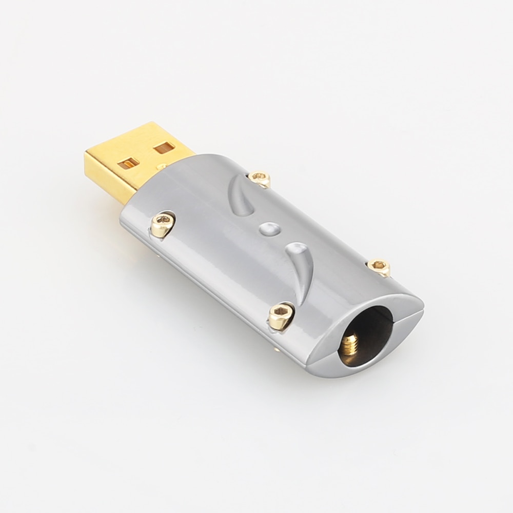 Viborg UA201 Hi-End 24K Vergulde USB2.0 Plug Usb A Connector Diy Hi Fi Usb kabel Gold Plated Brons Usb