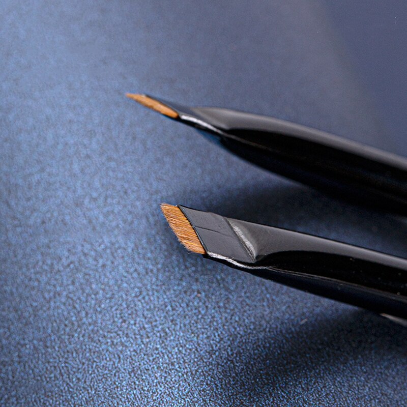 3 kpl silmämeikkisivellin litteä eyeliner siveltimet kulmikas kulmakarvojen levitys tarkat yksityiskohdat silmämeikkisivellin