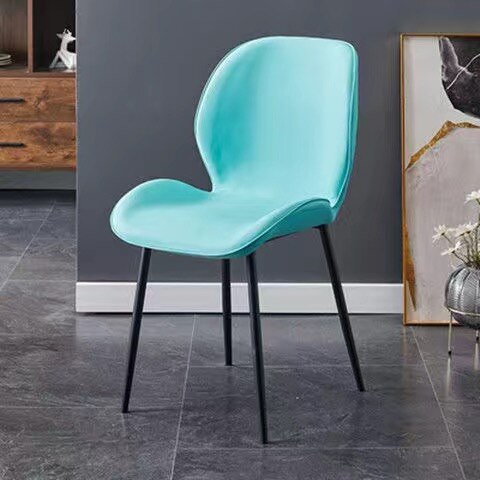 Dining chair metal with leather Dining chair: 1